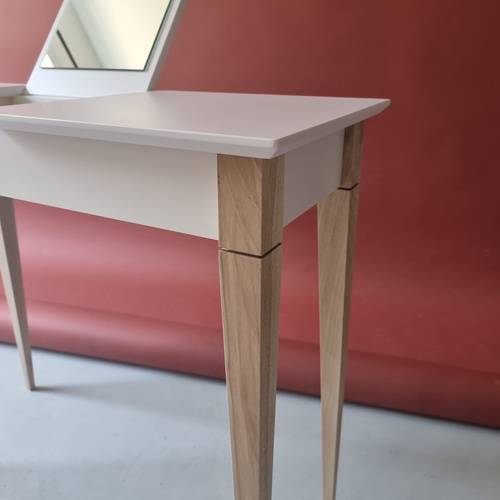 Ragaba MIMO Dressing Table with Mirror 85x35cm Brown Beige Sonderangebot