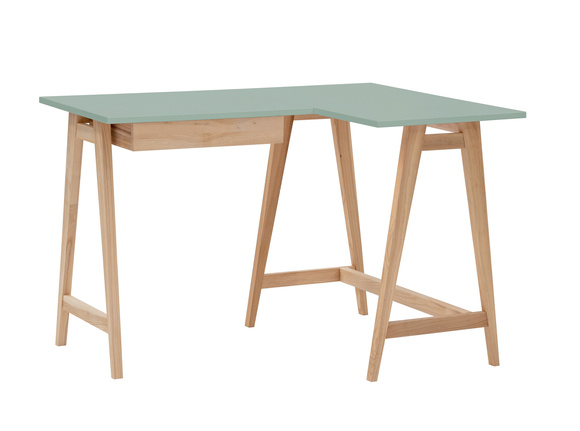 Ragaba LUKA Ashwood Corner Desk W115cm x D85cm Sage Green Right Side