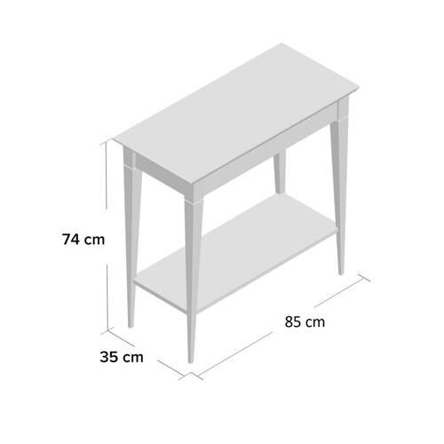 Ragaba MIMO Console Table 85x35cm Black Legs Sea Green Saisonschlussverkauf