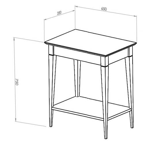 Ragaba MIMO Console Table with Shelf 65x35cm Fleeting Mint Cyber Monday