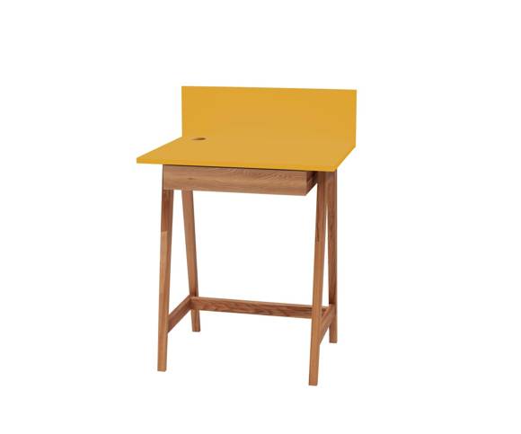 Ragaba LUKA Writing Desk 65x50cm with Drawer Oak Broom Yellow