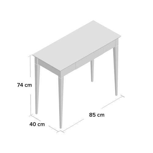 Ragaba MIMO Writing Desk 85x40cm Black Legs Sea Green Zeitlich begrenztes Angebot