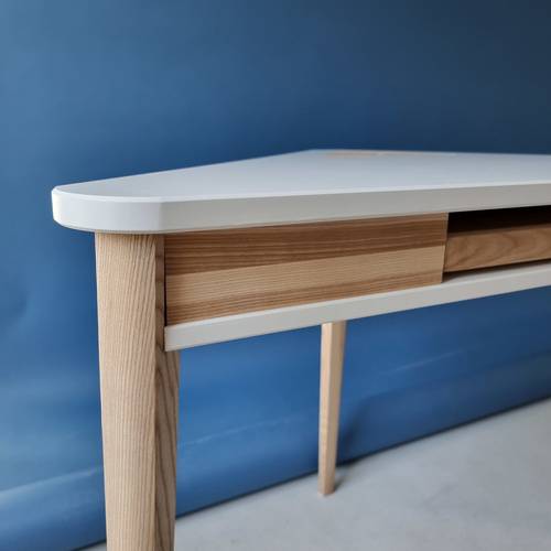 Ragaba ASHME Corner Desk 114x85cm Keyboard Drawer Sage Green Räumungsverkauf