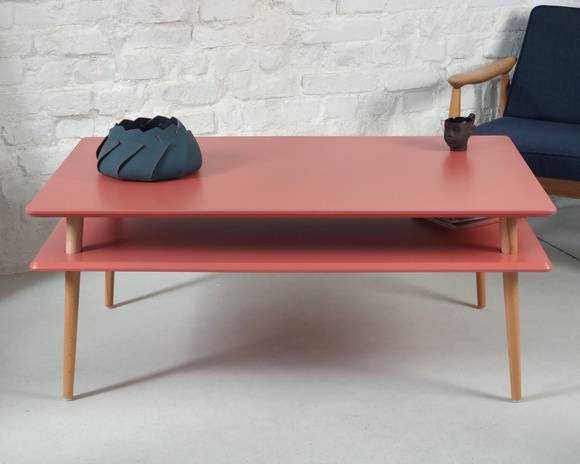 Ragaba KORO HIGH Coffee Table W110 x D70cm Antique Pink Tägliche Deals