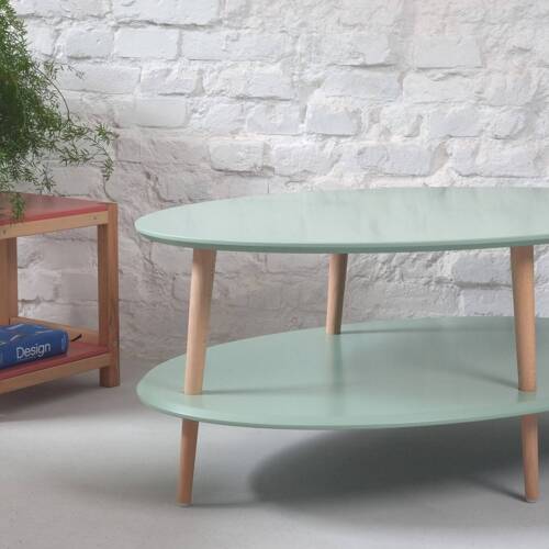Ragaba OVO low Coffee Table W 110 x D 70cm - Sage Green Sonderangebote
