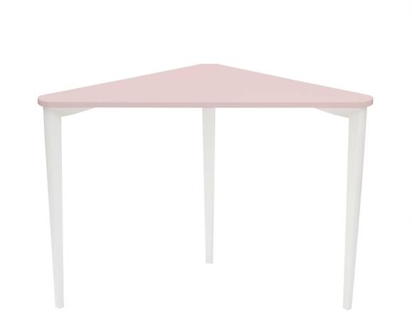 Ragaba NAJA Corner Desk W114 x L85 x H75cm White Legs Dusky Pink Begrenzte Freigabe