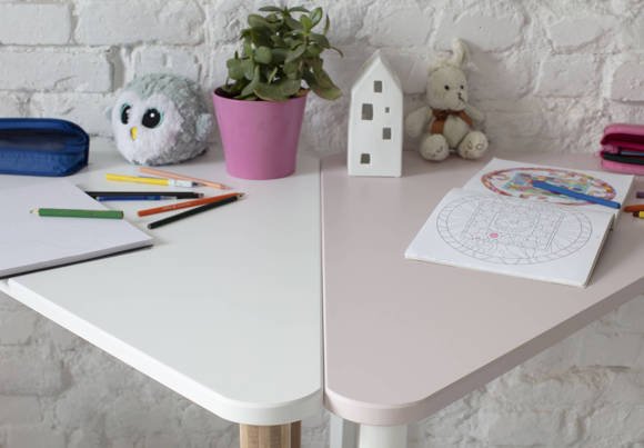 Ragaba NAJA Corner Desk W114 x L85 x H75cm Dusky Pink JETZT KAUFEN