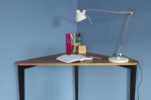 Ragaba NAJA Corner Desk W114 x L85 x H75cm OAK Black Legs