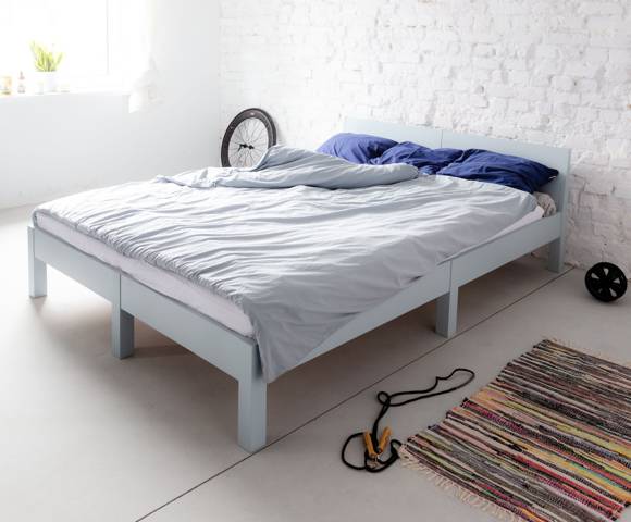 Ragaba DABI Bed W 140cm x L 220 cm / Light Grey