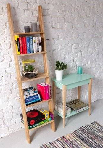 Ragaba ASHME Wooden Ladder Shelf 45x35x180cm