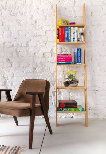Ragaba ASHME Wooden Ladder Shelf 45x35x180cm Bis zu 65% Rabatt