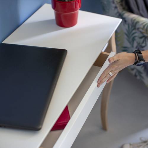 Ragaba LILLO Writing Desk 105x40cm Black Legs / Petrol Blue Nur für heute