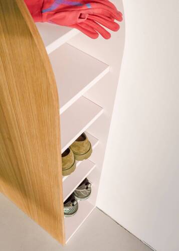 Ragaba JUBI Narrow Shoe Cabinet 65x25cm Powder Pink Begrenzt auf 3 Tage