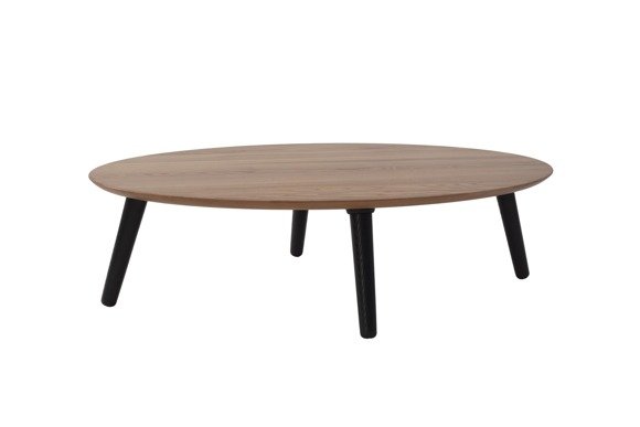 Ragaba Contrast OVO Coffee Table 110x70x31cm - Black Legs