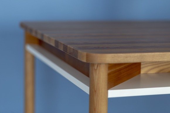 Ragaba ZEEN Dining Table with Shelf 140x90x75cm - Oak Schlussverkauf