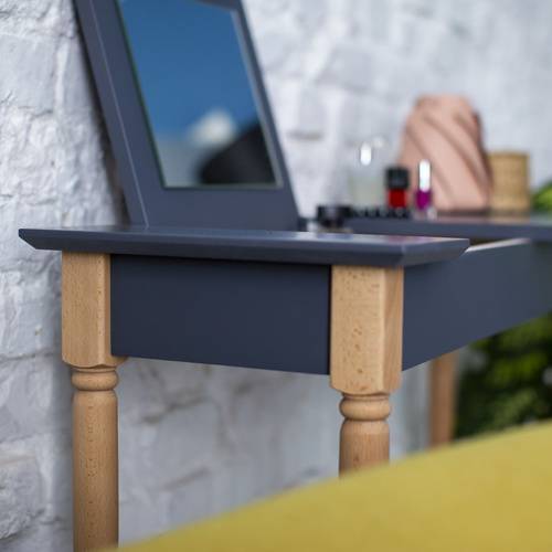 Ragaba MAMO Dressing Table with Mirror - 85x35cm Graphite