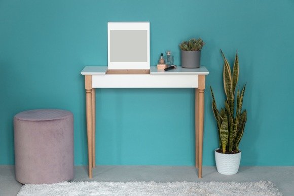 Ragaba MAMO Dressing Table with Mirror - 85x35cm Graphite Blitzverkäufe