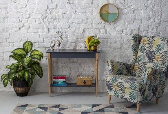 Ragaba MAMO Console Table 85x35cm - Graphite Sonderangebot