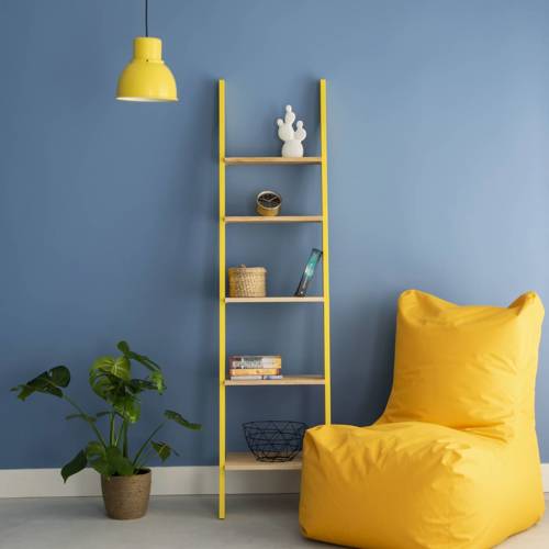Ragaba ASHME Ladder Shelf 45x35x180cm - Ashwood Shelves / White Exklusivangebot