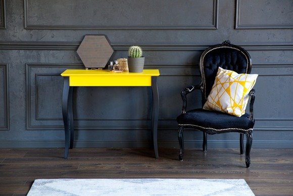 Ragaba LILLO Console Table - 105x35cm Black Legs / Graphite Black Friday