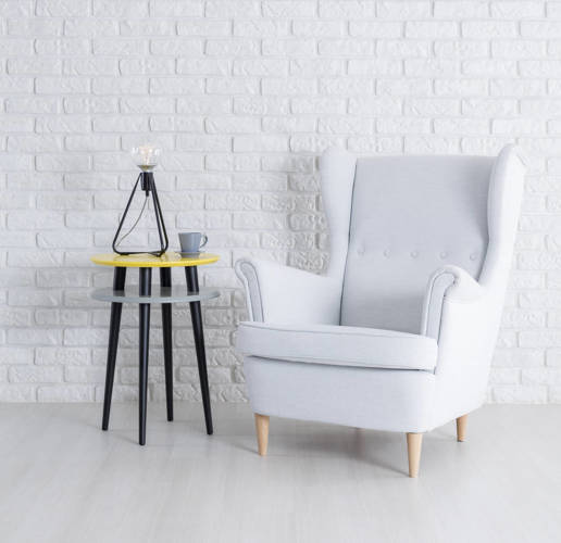 Ragaba UFO Side Table diam. 45cm x height 61cm - Dark grey/black legs