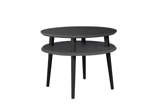 Ragaba UFO Coffee Table diam. 57cm x H 45cm - Graphite/Black Legs