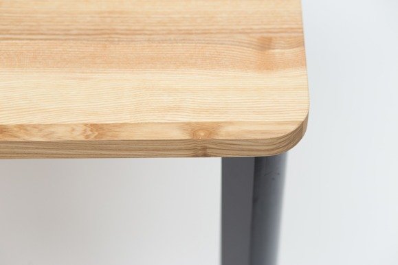 Ragaba TRIVENTI Ashwood Dining Table 80x80cm - Black Round Legs Muttertagsangebot