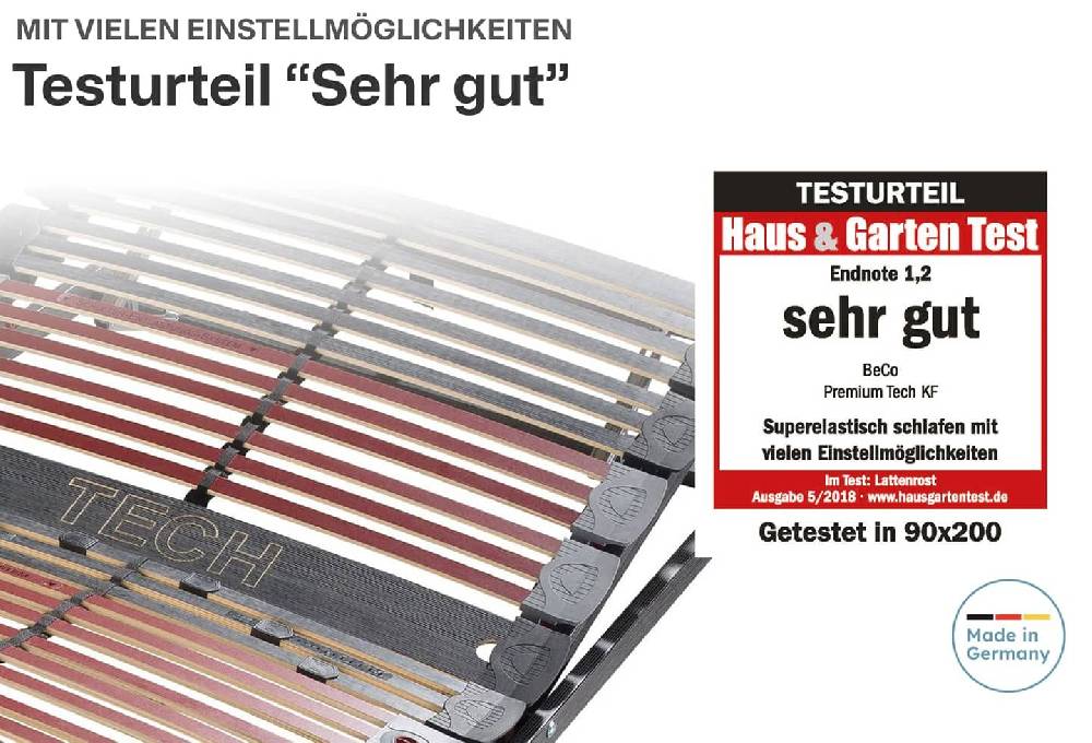 ﻿Ravensberger Matratzen Lattenrost BeCo Premium Tech 42 Verstellbar Begrenztes Angebot