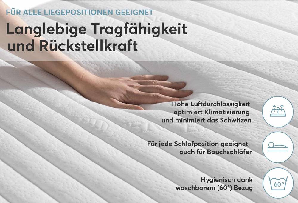 Ravensberger Matratzen Orthopädische Matratze Struktura-MED GEL Räumungsverkauf
