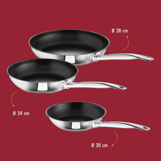 Rohe Germany Bratpfannen-Set Bobby, 3-tlg Cyber Monday