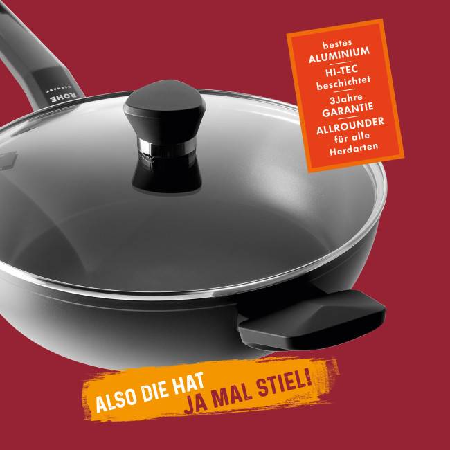 Rohe Germany Schmorpfanne Henry (inkl. Deckel), 28 cm Tiefpreis