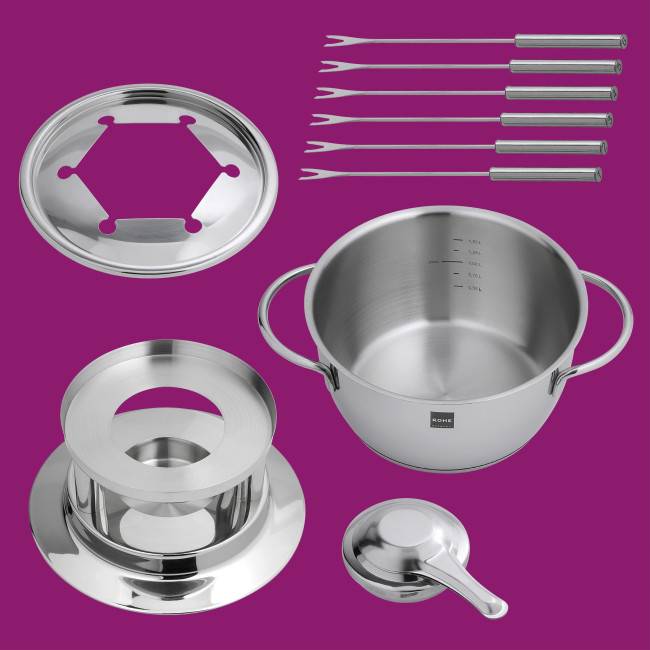 Rohe Germany Fondue Fiona, 18 cm, 2,20 L 50% Rabatt für begrenzte Zeit