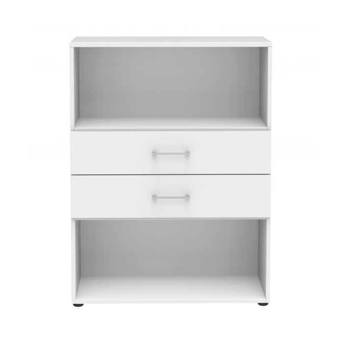 Röhr Bush Regal/TV Sideboard in Weiß mit max. 3 Fächer in Ordnerhöhe Top Angebot