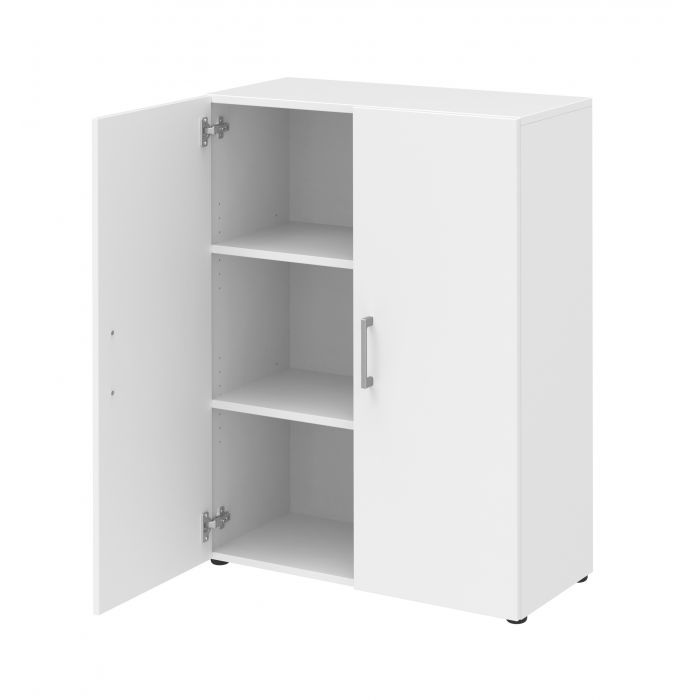 Röhr Bush Schrank in Weiß mit 2 Türen für 3 Ordnerhöhen Online Outlet