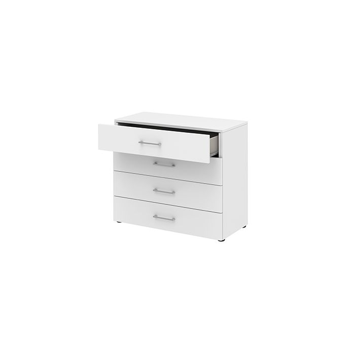 Röhr Bush Highboard in Weiß mit 4 Schubkästen Große Rabatte