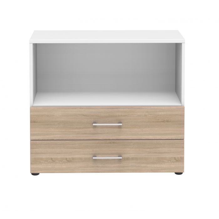 Röhr Bush Regal/Sideboard in Sonoma Eiche Nachbildung mit max. 2 Fächer in Ordnerhöhen Bis zu 50% Rabatt