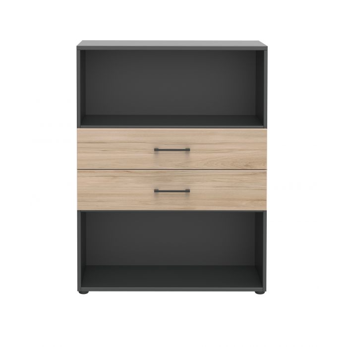 Röhr Bush Regal/TV Sideboard in Hickory Nachbildung mit max. 3 Fächer in Ordnerhöhe Speichern exportieren