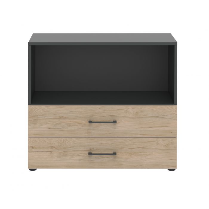 Röhr Bush Regal/Sideboard in Hickory Nachbildung mit max. 2 Fächer in Ordnerhöhen zollfrei