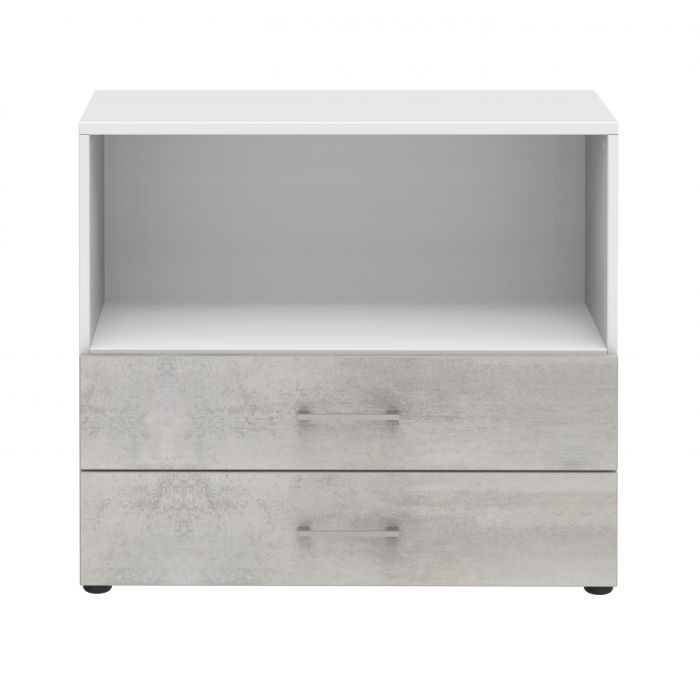 Röhr Bush Regal/Sideboard in Beton Nachbildung mit max. 2 Fächer in Ordnerhöhen Fabrikpreis