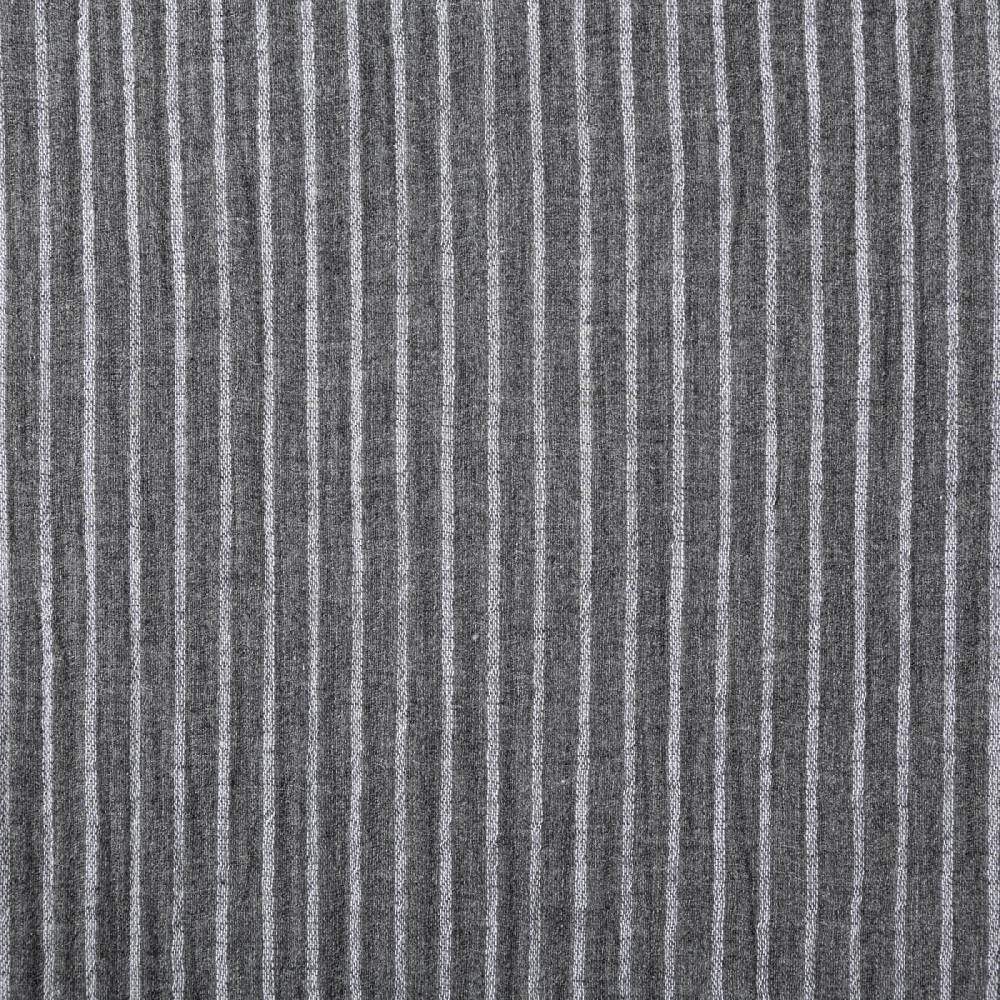 Schöner Leben Musselin Stoff Double Gauze Yarn Dyed Streifen zweiseitig grau weiß 1,35m Breite Exklusive Angebote