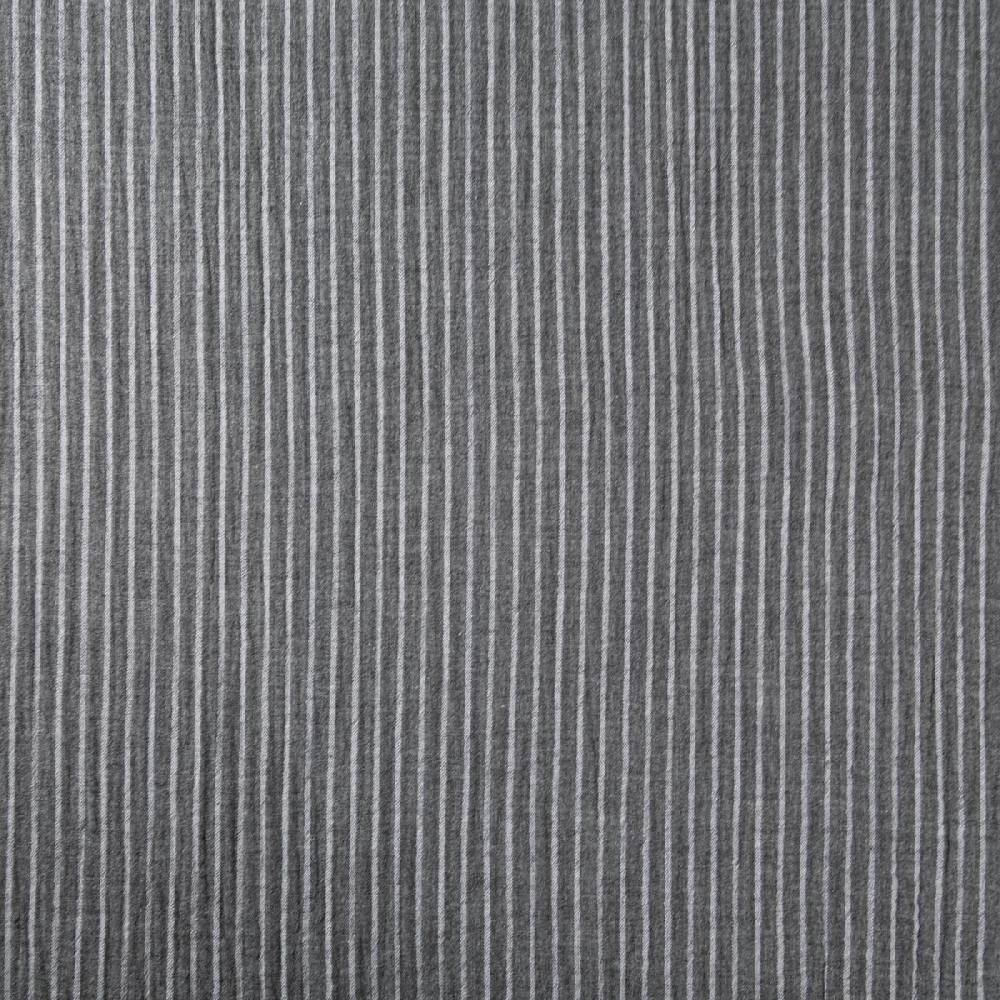 Schöner Leben Musselin Stoff Double Gauze Yarn Dyed Streifen zweiseitig grau weiß 1,35m Breite Exklusive Angebote