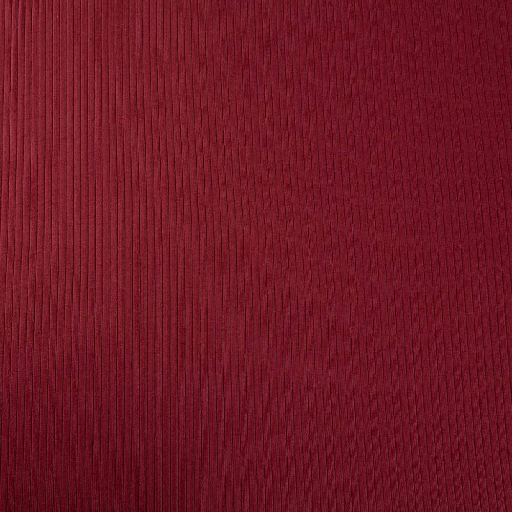 Schöner Leben Interlock Jersey Mandy gerippt einfarbig bordeaux rot 1,40m Breite Sonderangebote