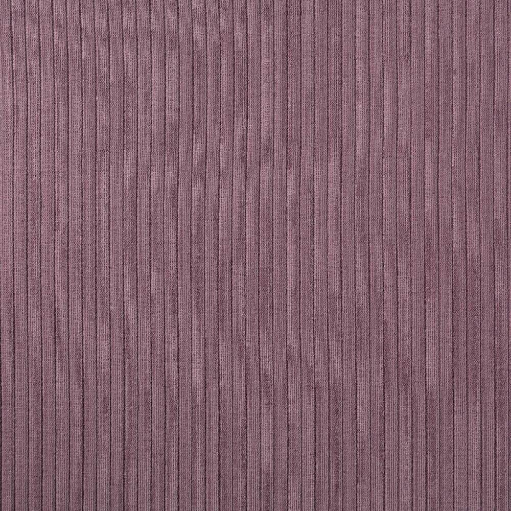 Schöner Leben Interlock Jersey Mandy gerippt einfarbig mauve lila 1,40m Breite Riesige Ersparnisse