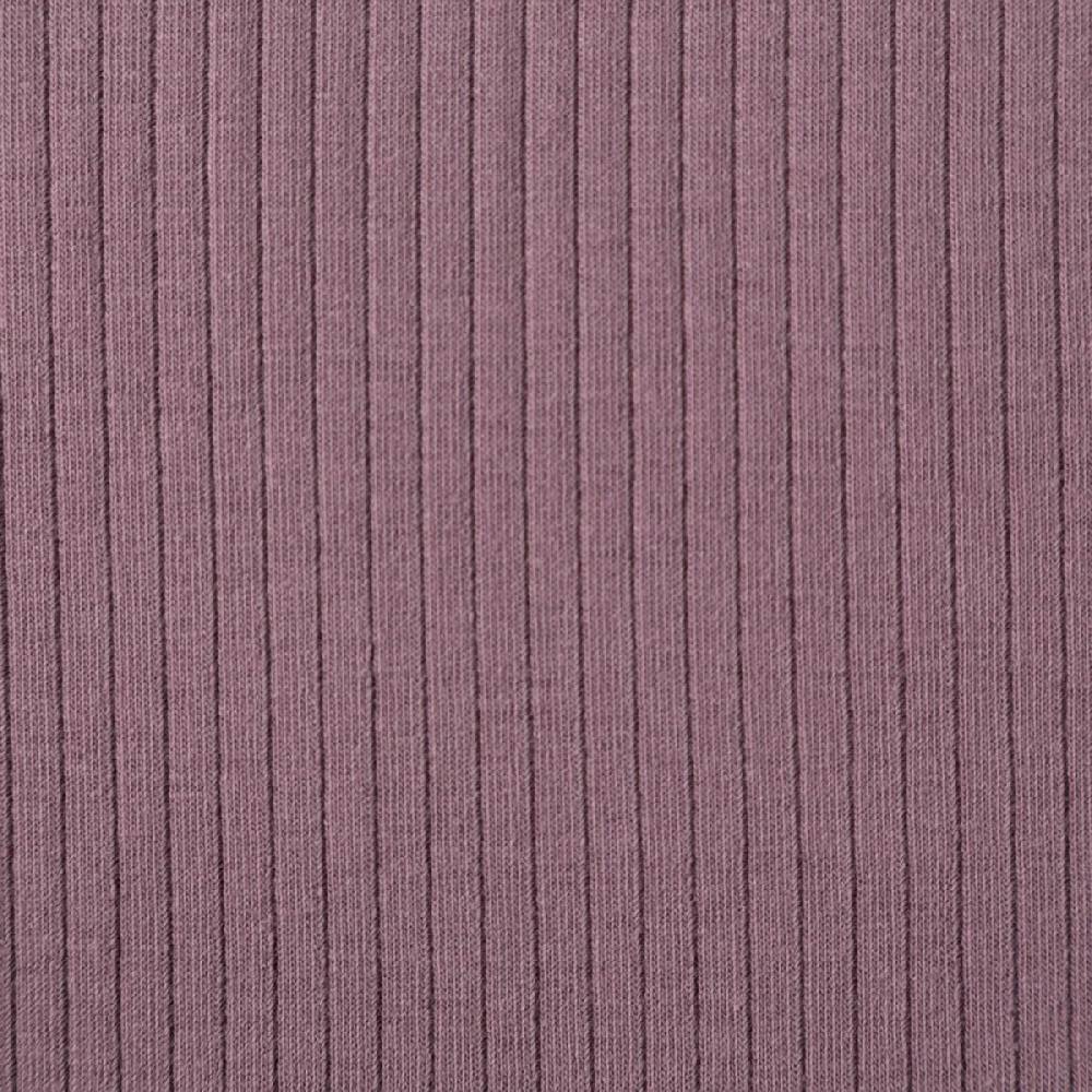 Schöner Leben Interlock Jersey Mandy gerippt einfarbig mauve lila 1,40m Breite Riesige Ersparnisse