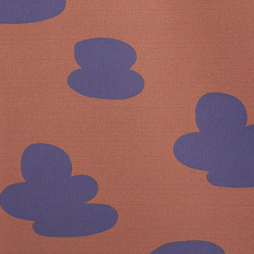 Schöner Leben Outdoorstoff KULLU wasserdicht für Regenjacke Wolken braun lila 1,40m Breite Neueste Stile