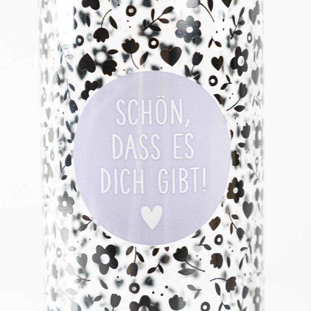 Schöner Leben Trinkflasche aus Glas Schön, dass es dich gibt! 550ml von Grafik Werkstatt Riesige Rabatte