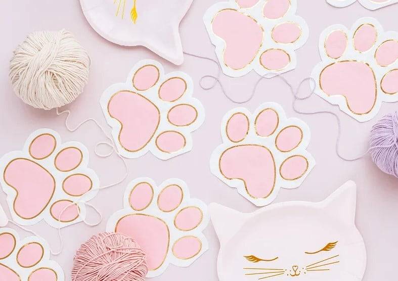Schöner Leben Papierservietten Kitty Paws Katzenpfote rosa 14,5x12cm 2lagig 12 Stück Speichern exportieren