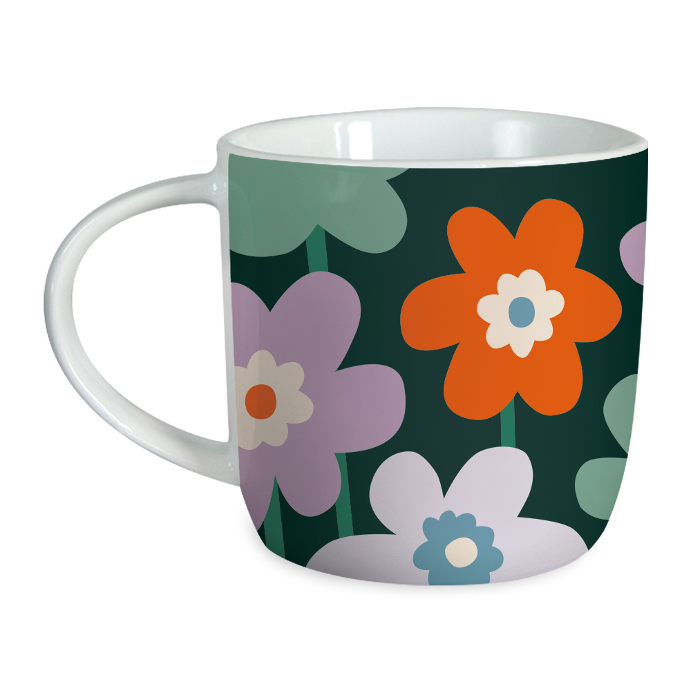 Schöner Leben Tasse Gute Laune aus Porzellan MACH MAL PAUSE mit Blumen 300ml von Grafik Werkstatt Rabatte dieses Monats