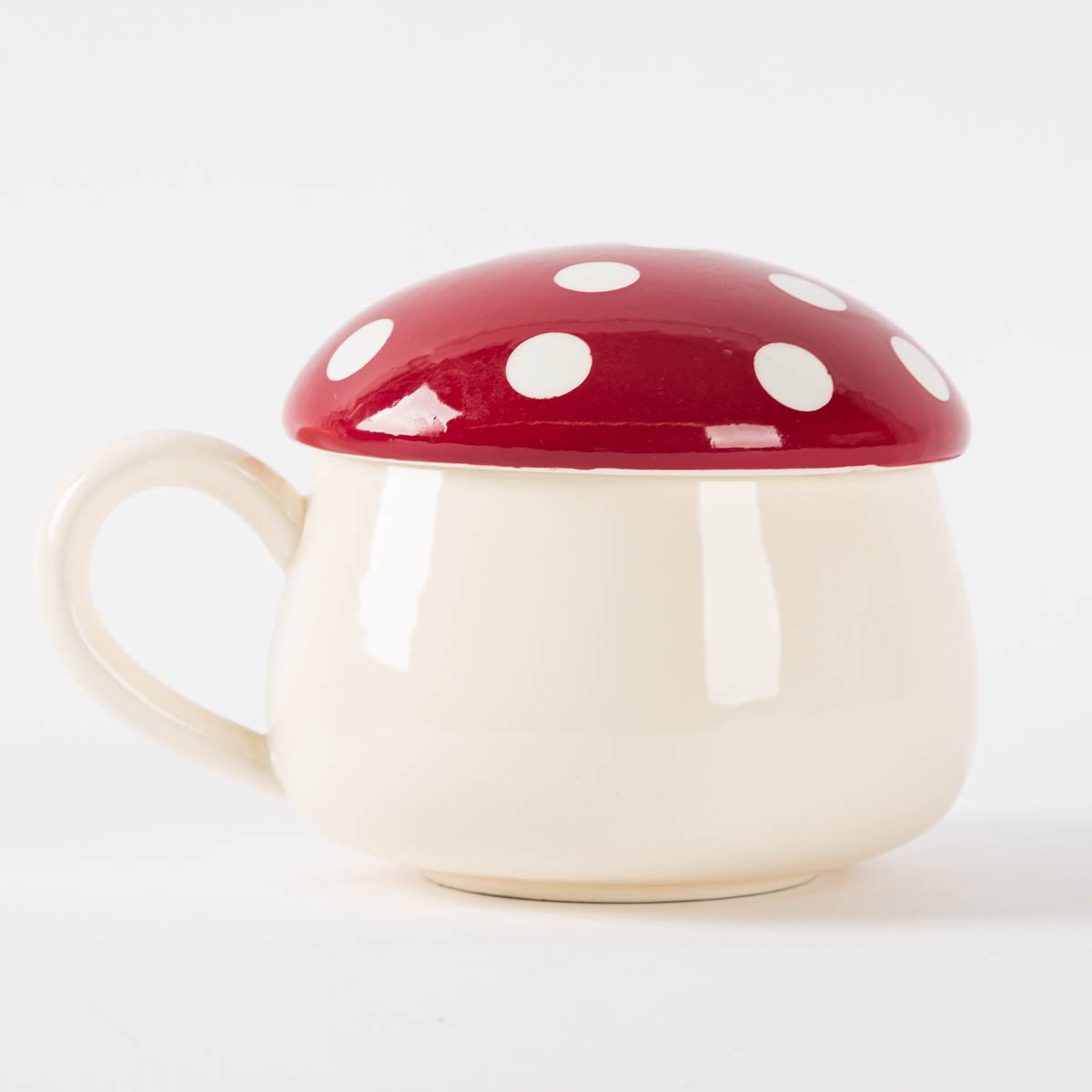 Schöner Leben Suppentasse mit Fliegenpilz Deckel Mushroom Soup Bowl von Sass & Belle Kostenloser Versand