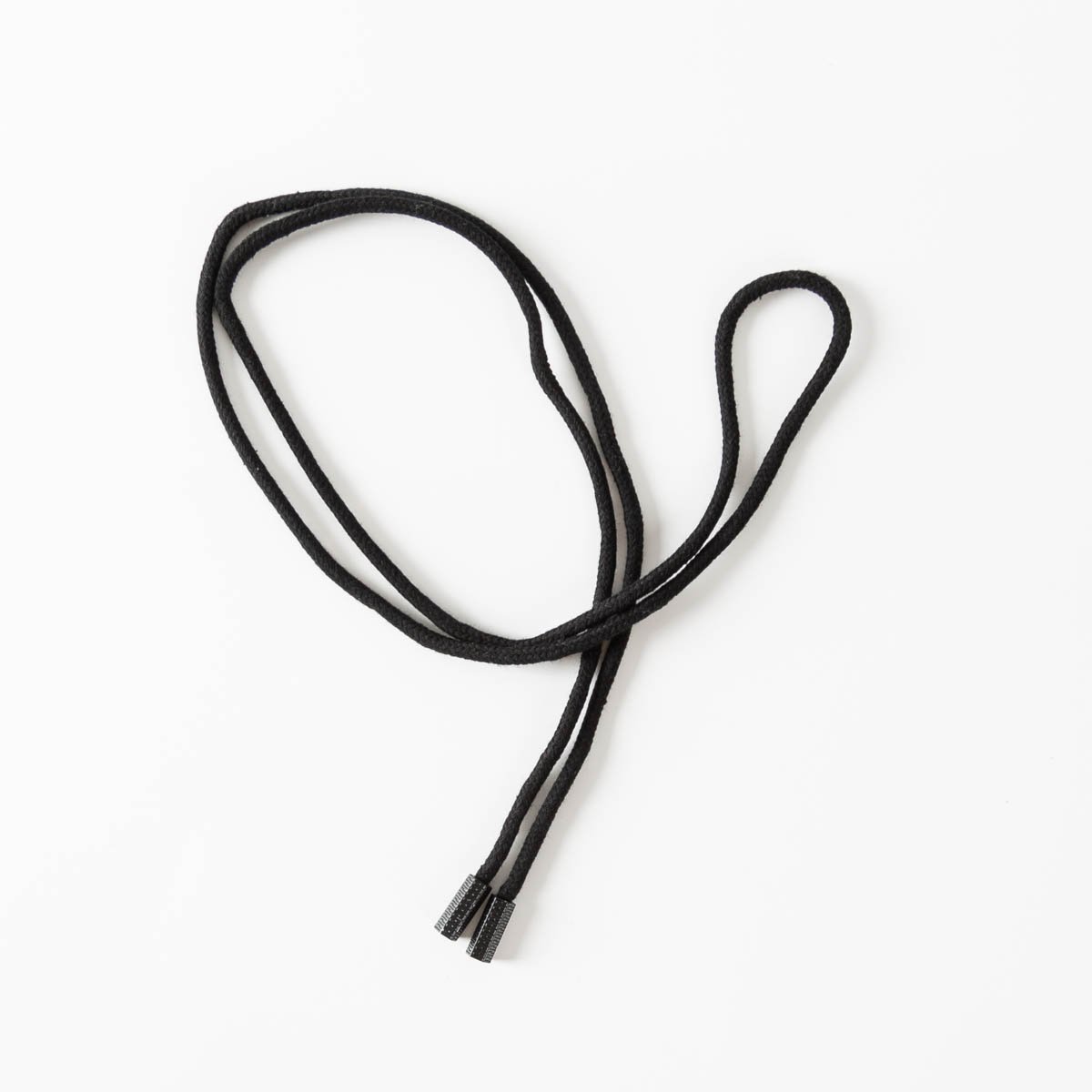 Schöner Leben Kordel BW für Hoodie uni schwarz mit schwarzen Endstücken aus Metall 125cm lang Black Friday